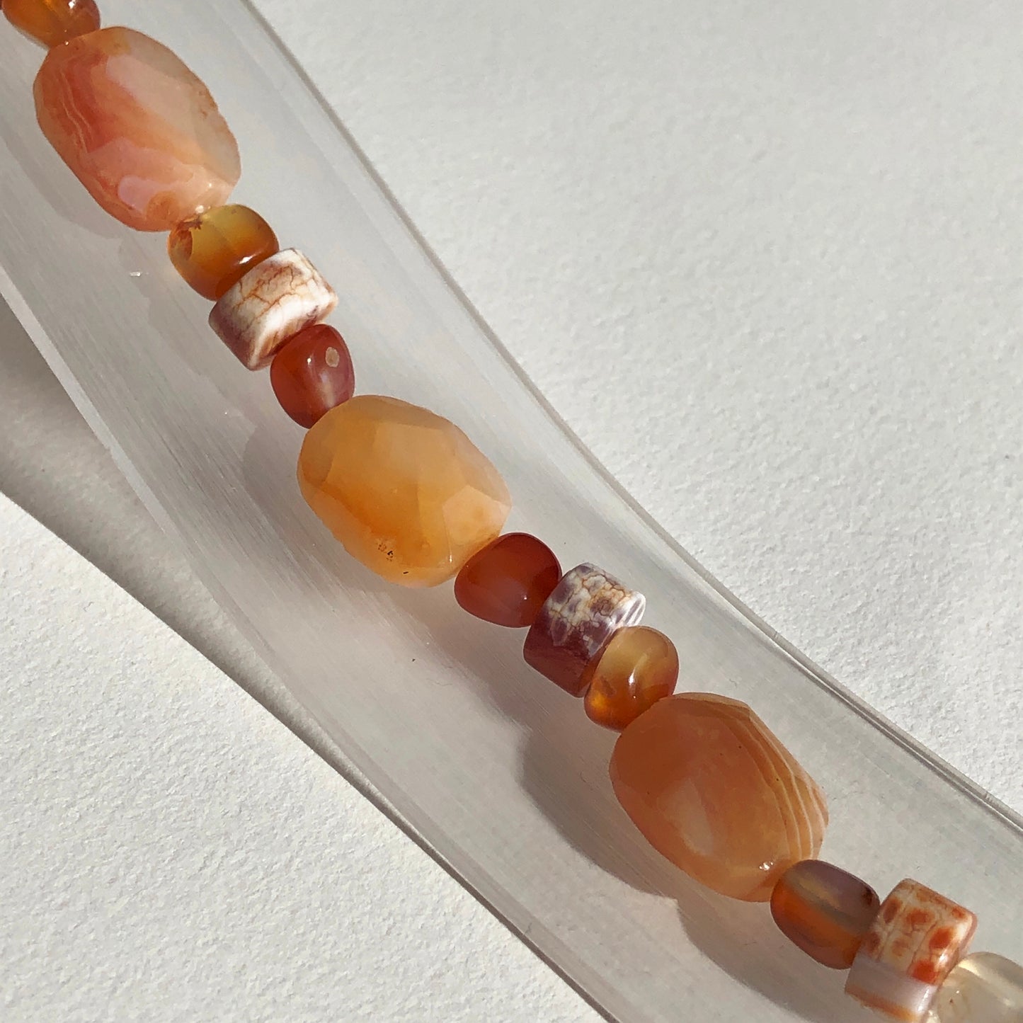 Agate and Carnelian Bracelet