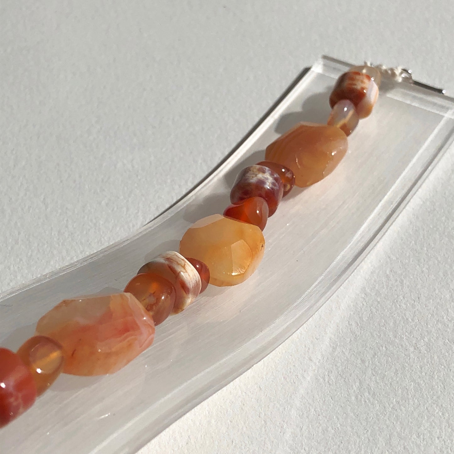 Agate and Carnelian Bracelet