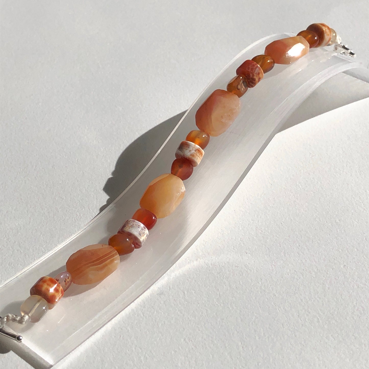 Agate and Carnelian Bracelet