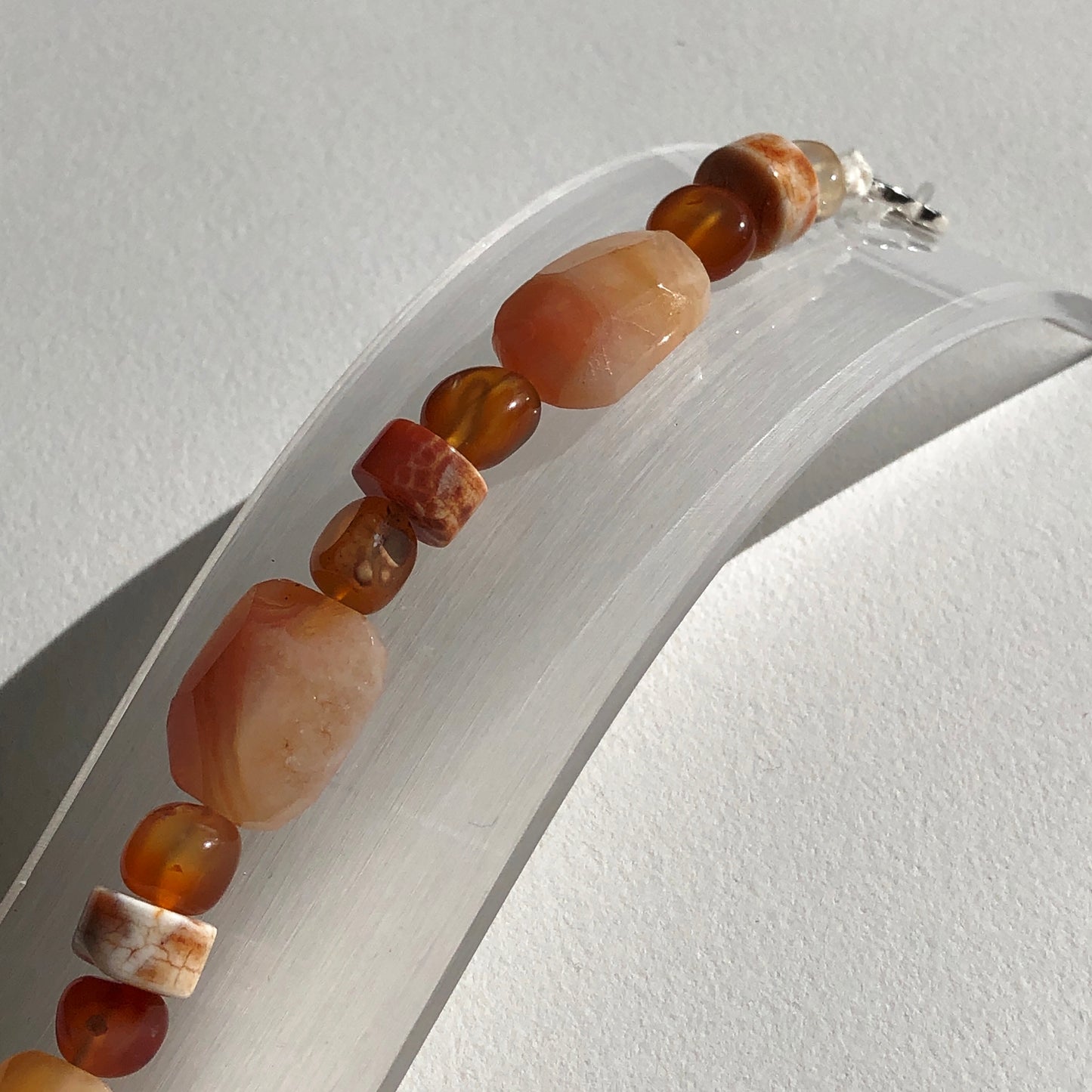 Agate and Carnelian Bracelet