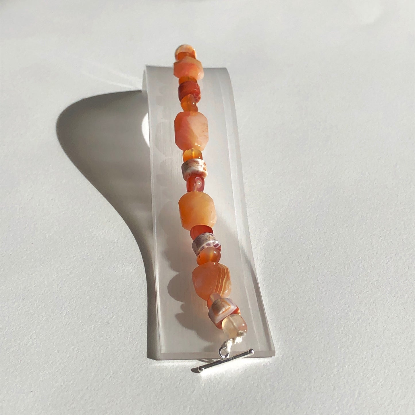 Agate and Carnelian Bracelet