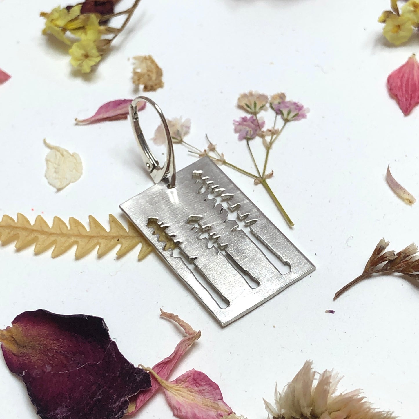 Sterling Silver Tree Earrings