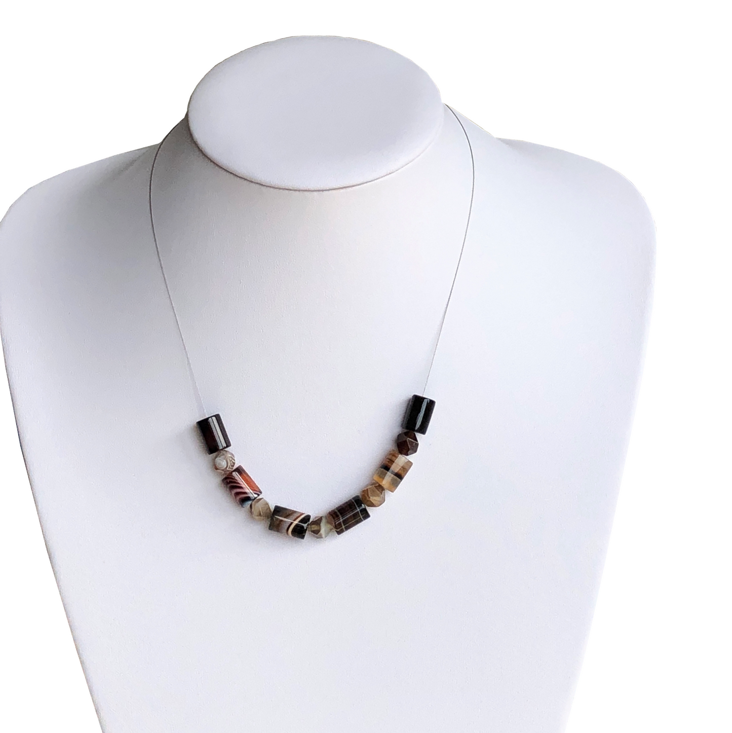 Banded Hex Necklace