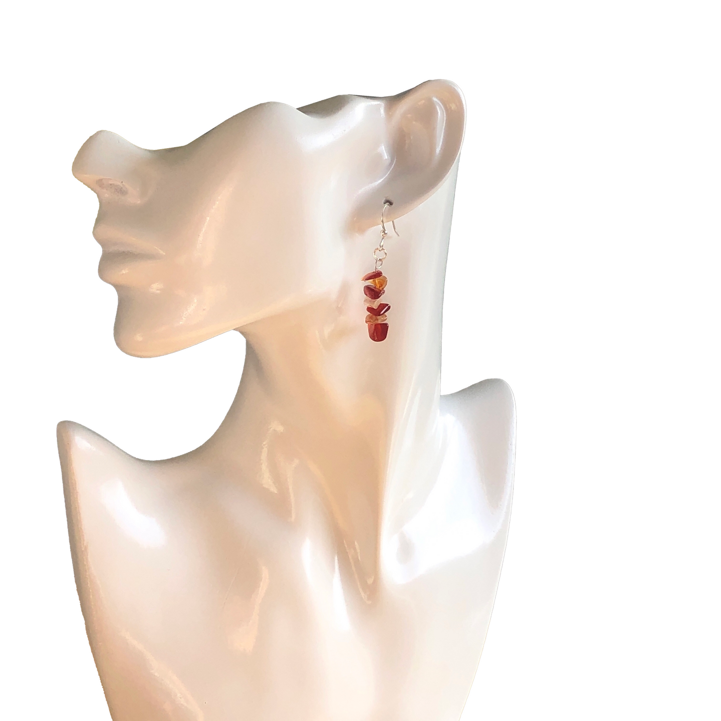 Carnelian Chip Earrings