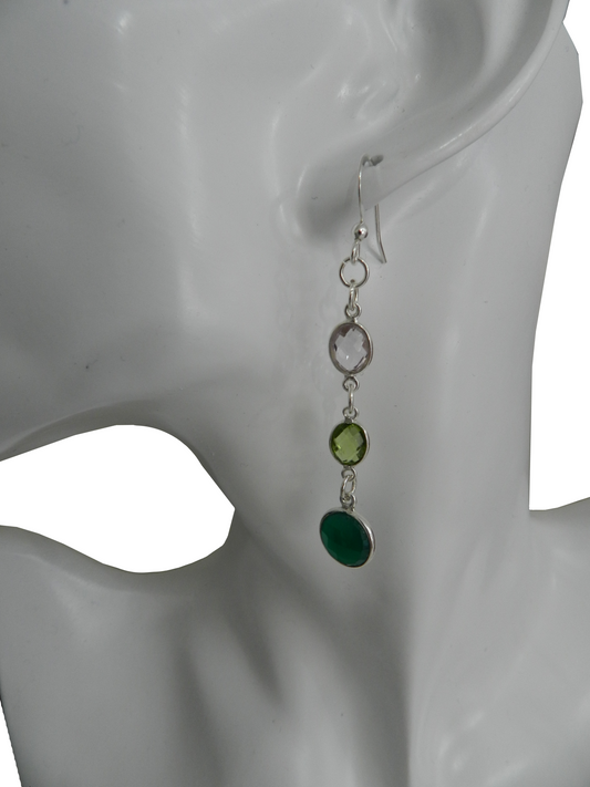 Gem Trio Earrings