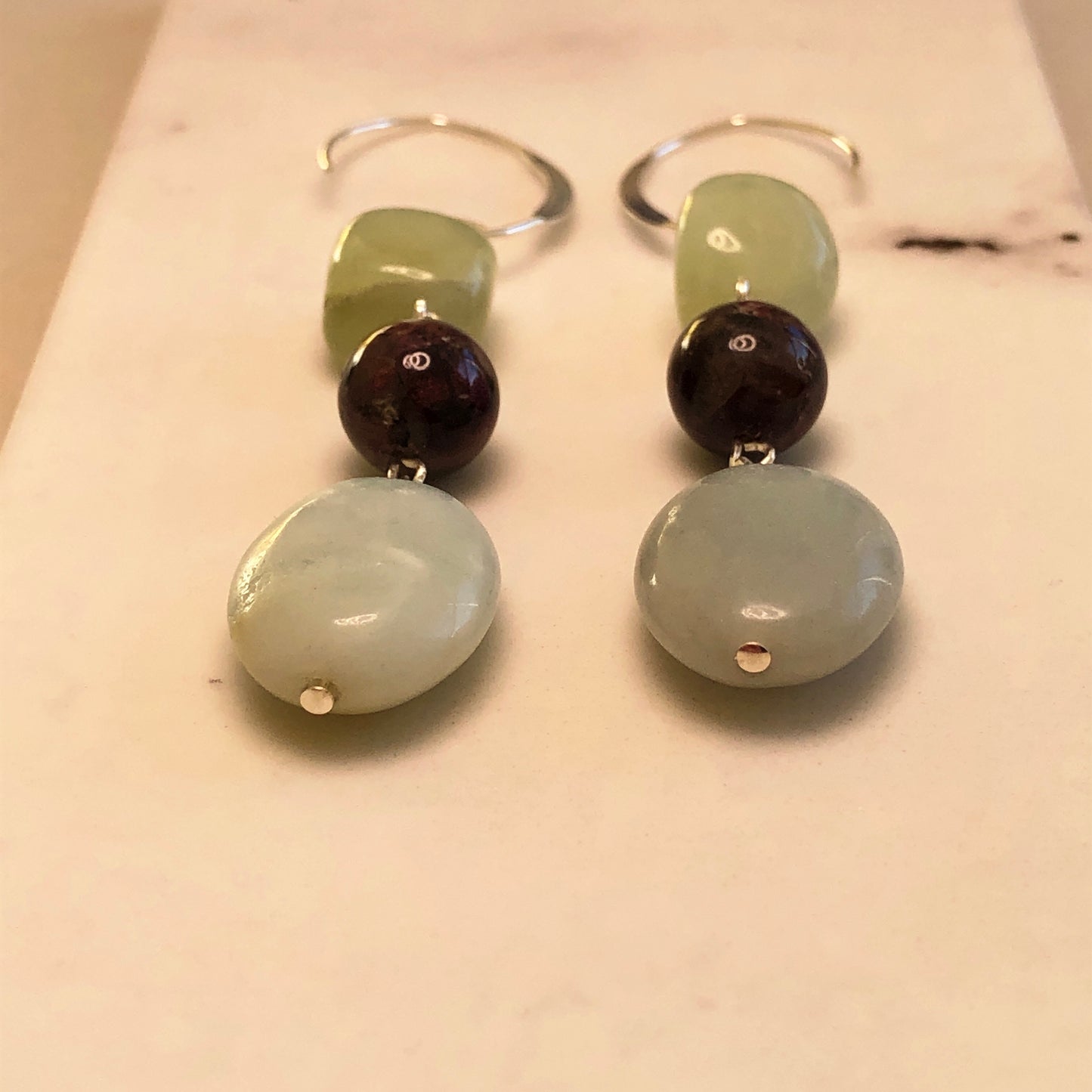 Jade Nugget Earrings 2