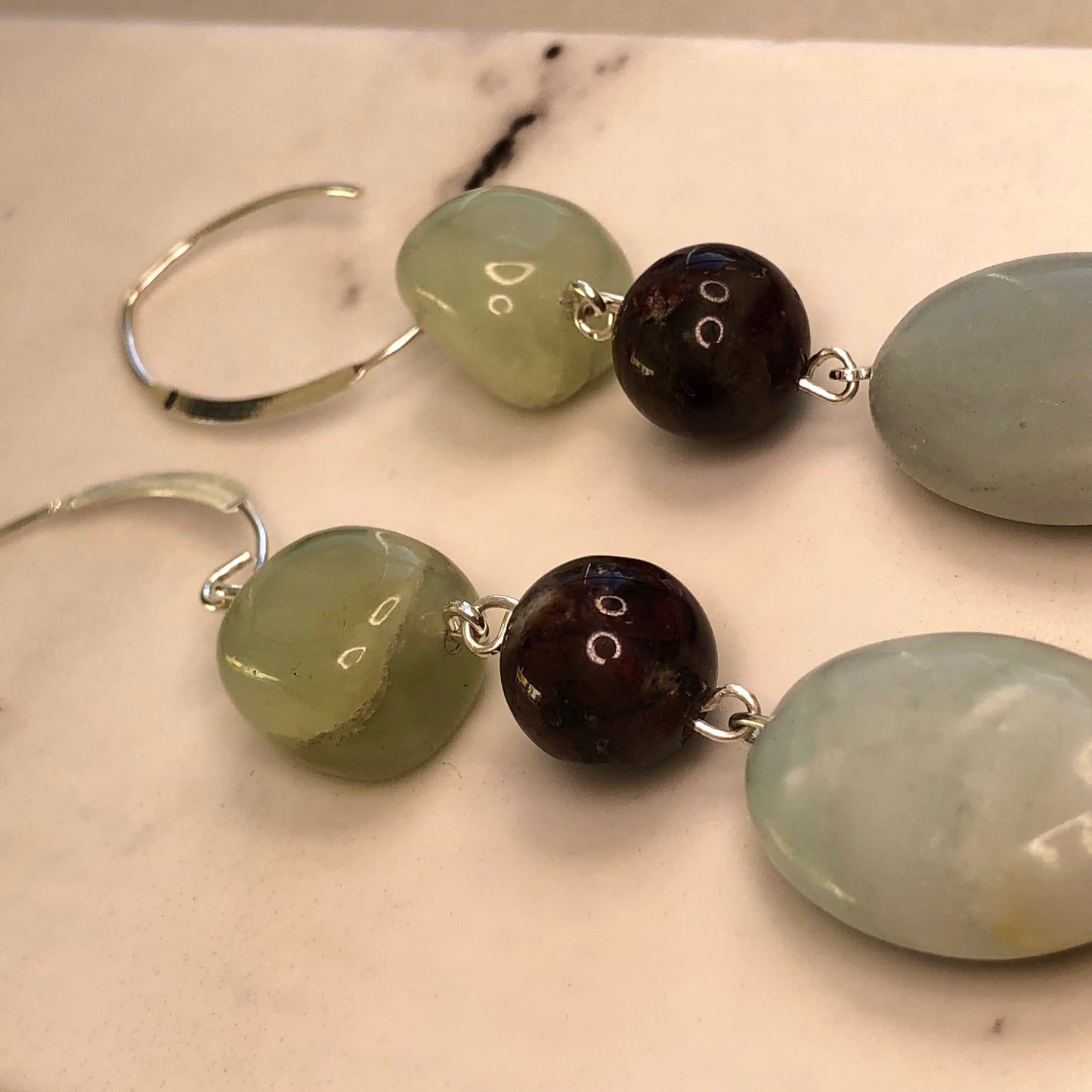 Jade Nugget Earrings 2