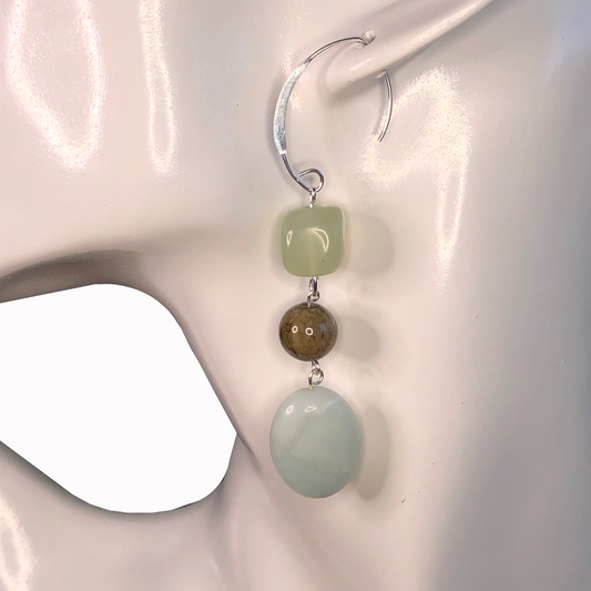 Jade Nugget Earrings 3