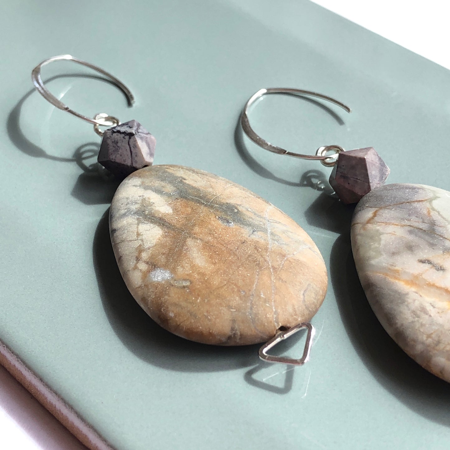 Jasper Arrow A Earrings