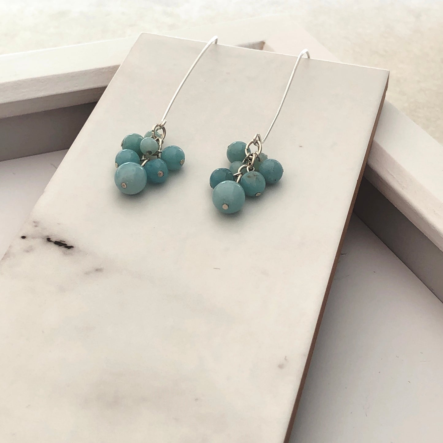 Amazonite Cluster Earrings