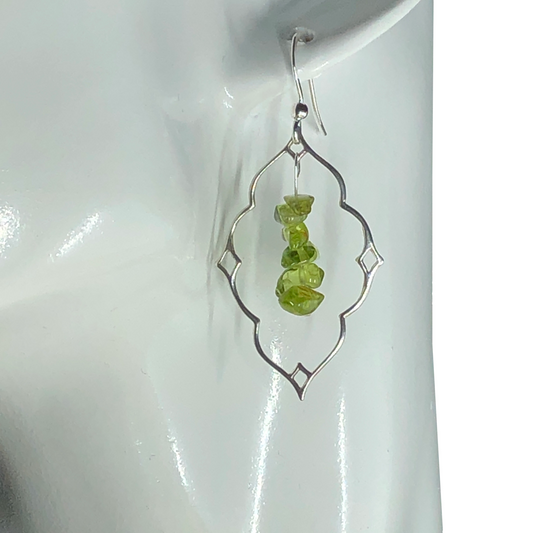 Peridot Pendant Earrings