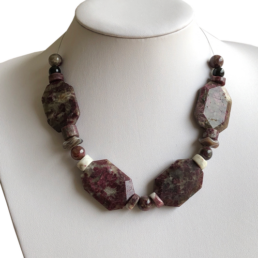 Pink Tourmaline Chunky Necklace