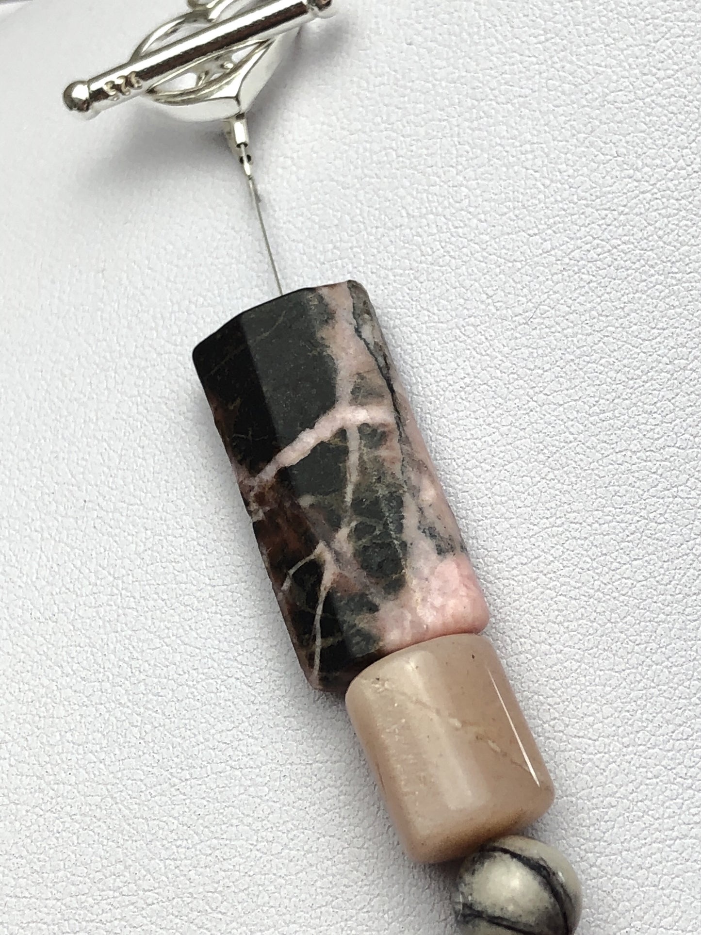 Rhodonite Pillow Necklace